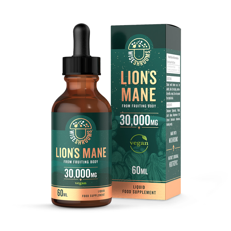 Wiseshrooms Lion's Mane liquid extract 60ml (British brand)