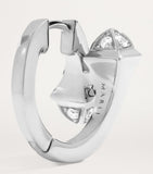 MARLI New York Cleo huggie earrings white gold and diamonds, imported from the UK
