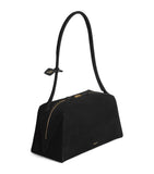 Alaïa Le Bouledogue nubuck leather shoulder bag, imported from the UK