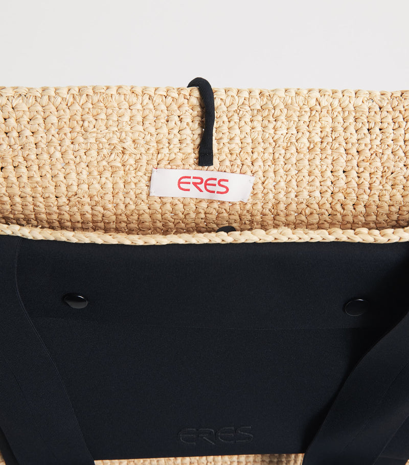 Eres Raffia Voyageur Tote Bag with structured weave, UK version