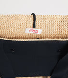 Eres Raffia Voyageur Tote Bag with structured weave, UK version