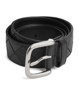 Harrods Bottega Veneta Grained Leather Intrecciato Men's Belt 3.5cm- Buy online at McGrocer