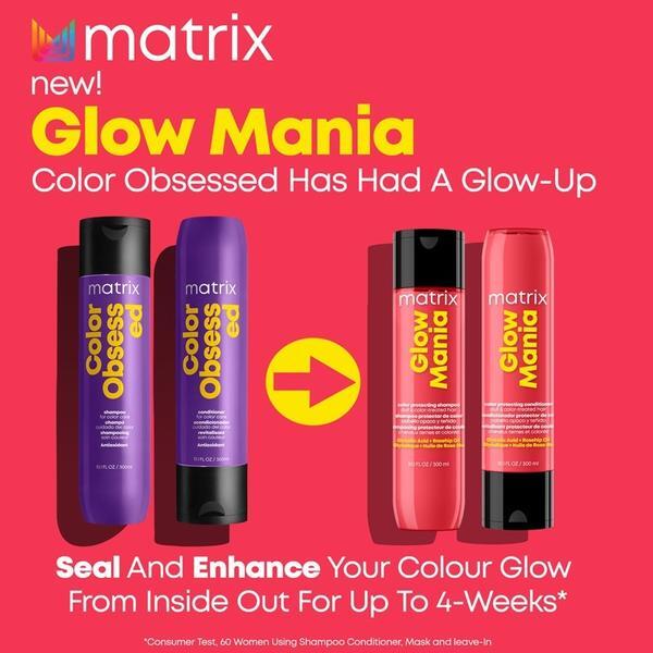 Matrix Glow Mania Color Glow Conditioner 300ml, imported from the UK
