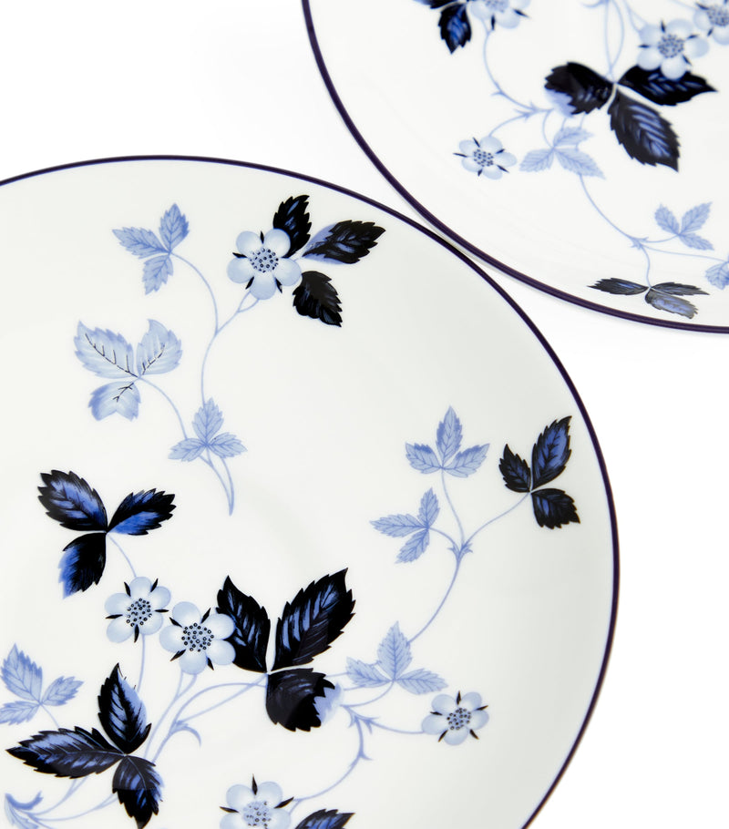 Wedgwood Wild Strawberry Inky Blue teacup and saucer set of 2 (British brand)