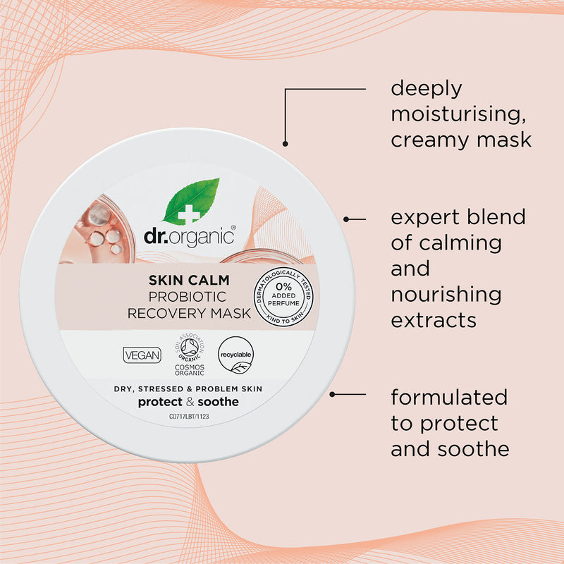 Dr Organic Skin Calm Probiotic Recovery Mask 100ml - British product