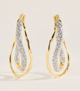 Harrods Alexis Bittar Small Gold-Plated Solanales Crystal Twist Earrings- Buy online at McGrocer