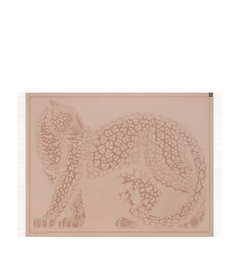 Cartier Panthère de Cartier Wool-Cashmere Throw 206cm x 140cm - British product