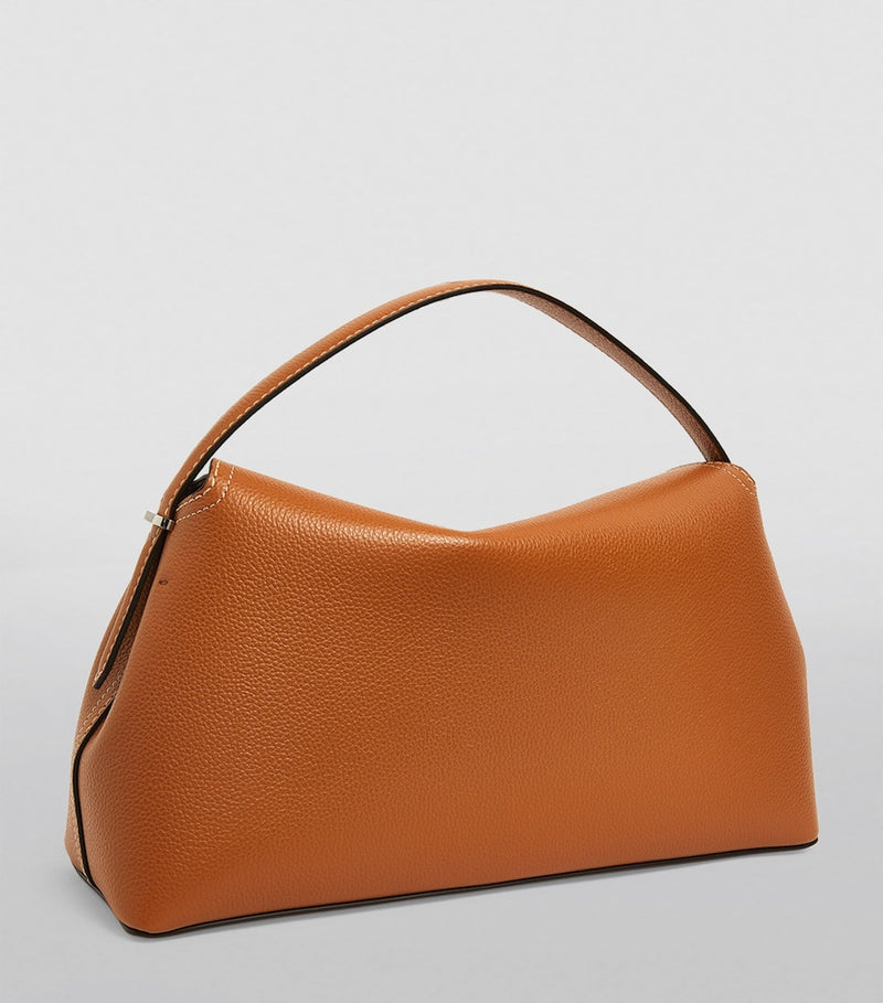 Toteme T-Lock top-handle bag in Italian leather (British brand)