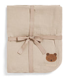 Donsje muslin embroidered Ploekie baby blanket - British product