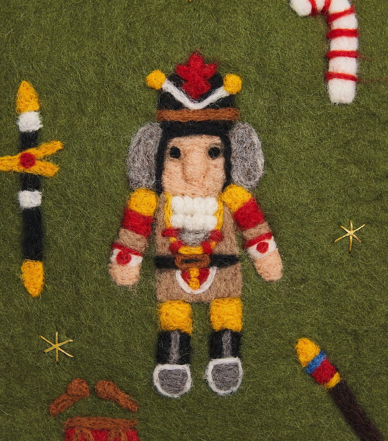 Shirley Bredal nutcracker wool stocking 45cm (British brand)