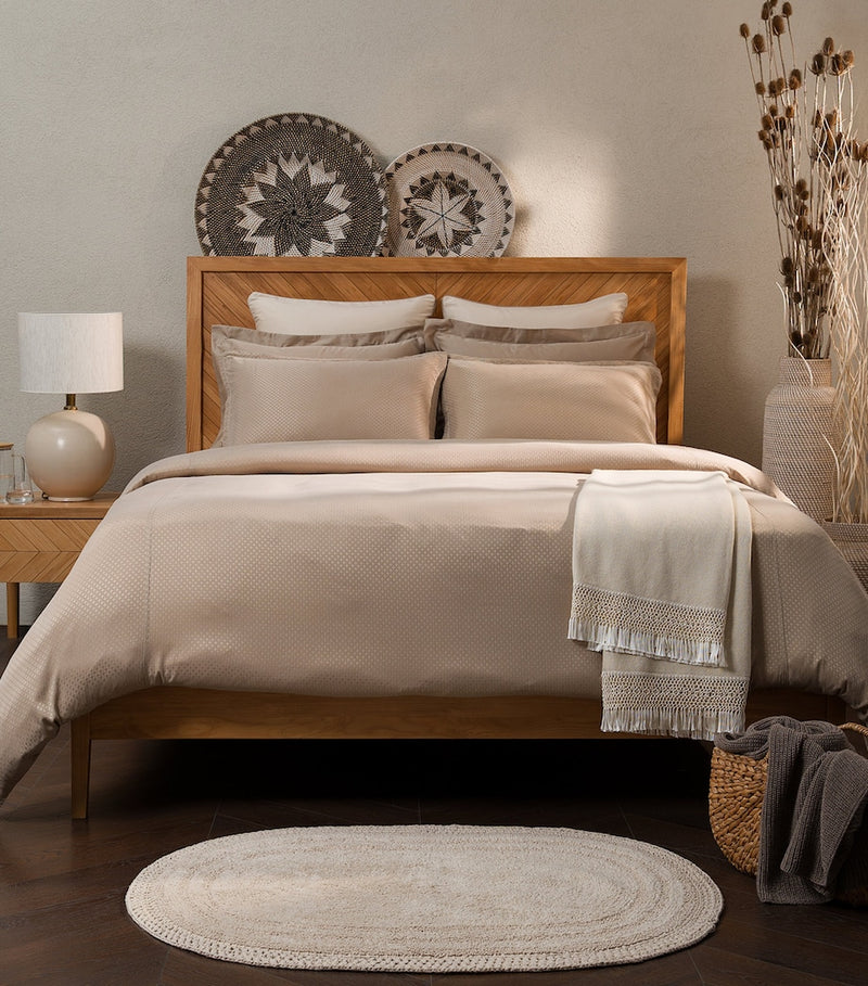 Hamam Jacquard Astra super king duvet cover 260cm x 240cm - British product