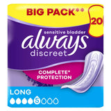 Always Discreet Incontinence Pads Plus Women Long x20 - McGrocer