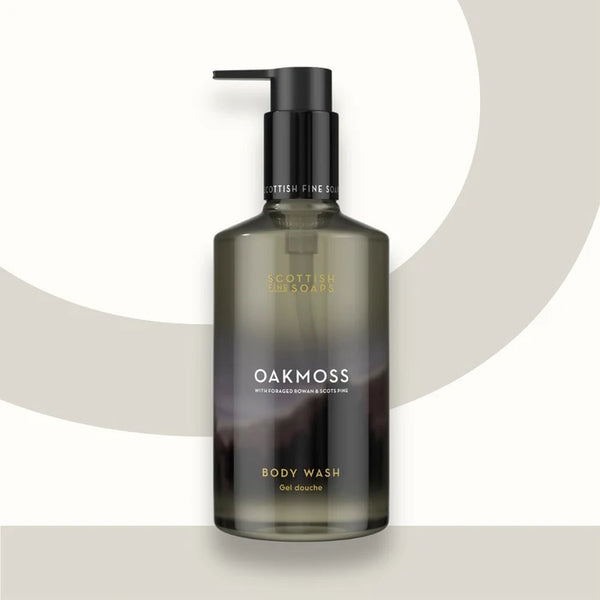 Scottish Fine Soaps Oakmoss body wash 300ml, imported from the UK