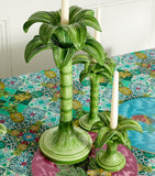 Les-Ottomans medium palm tree ceramic candlestick holder 30cm, UK version