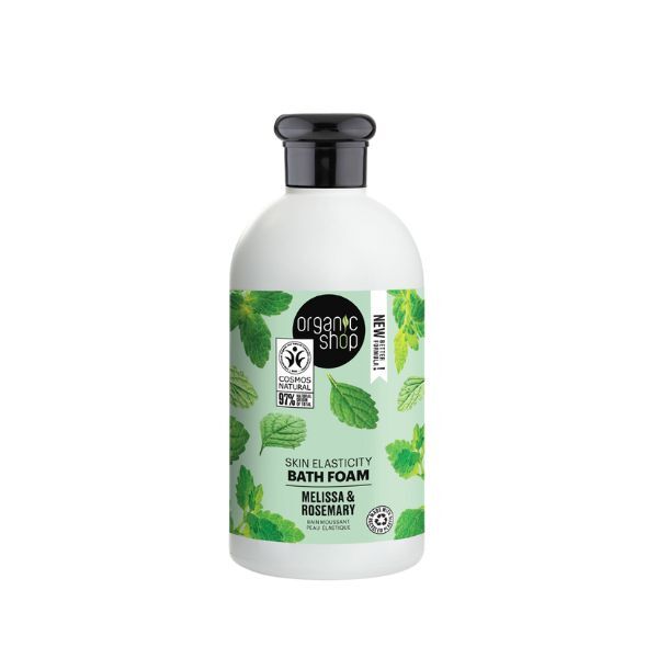 Organic Shop Melissa Rosemary Bath Foam 500ml, imported from the UK