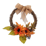 Superdrug Livingandhome Artificial Sunflower Wreath with Lights- Buy online at McGrocer