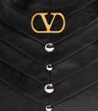 Valentino Garavani small leather Hoboho shoulder bag, imported from the UK