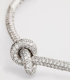 Engelbert white gold and diamond Legacy Knot bangle - British product