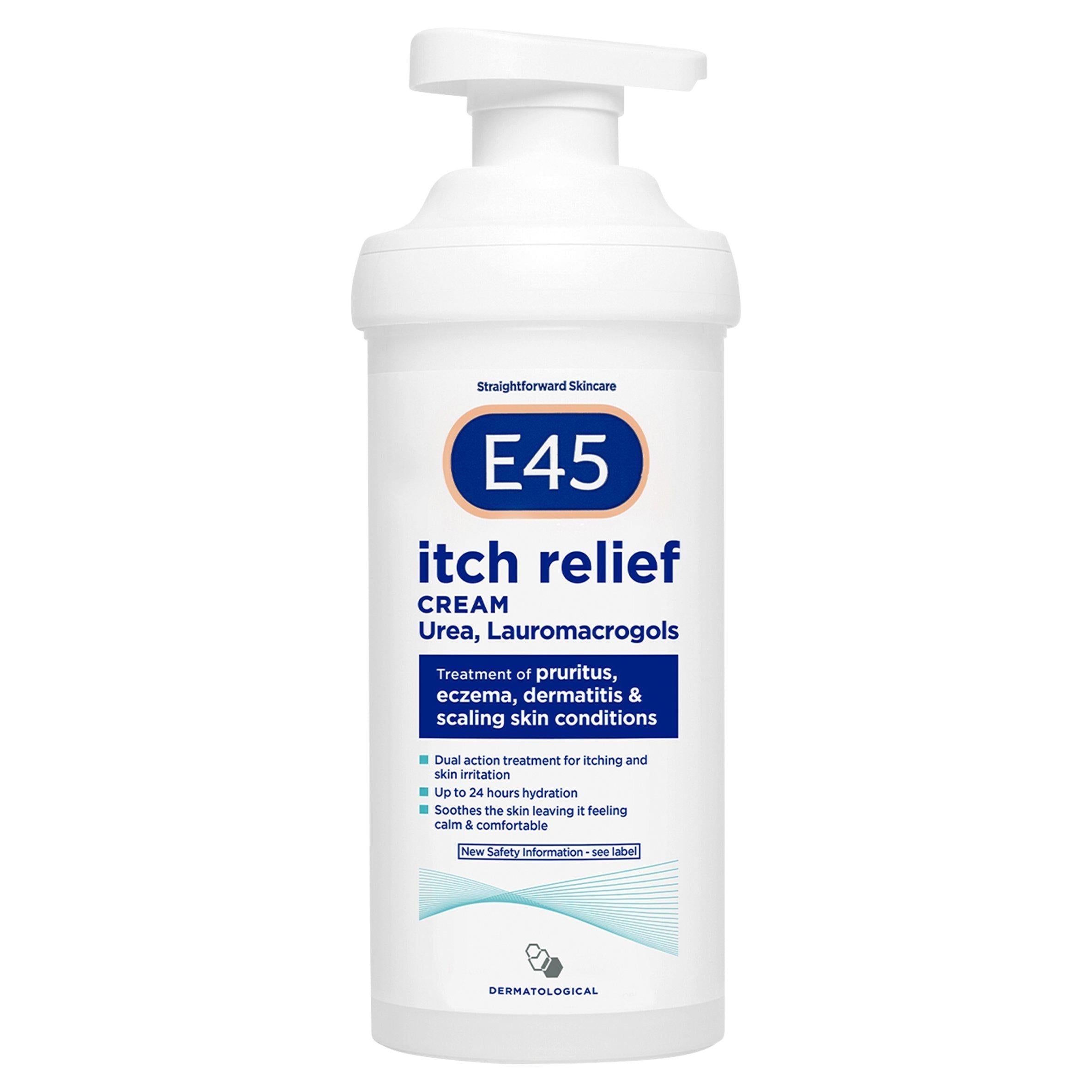 E45 Itch Relief Body Cream for Itchy & Irritated Skin 500g