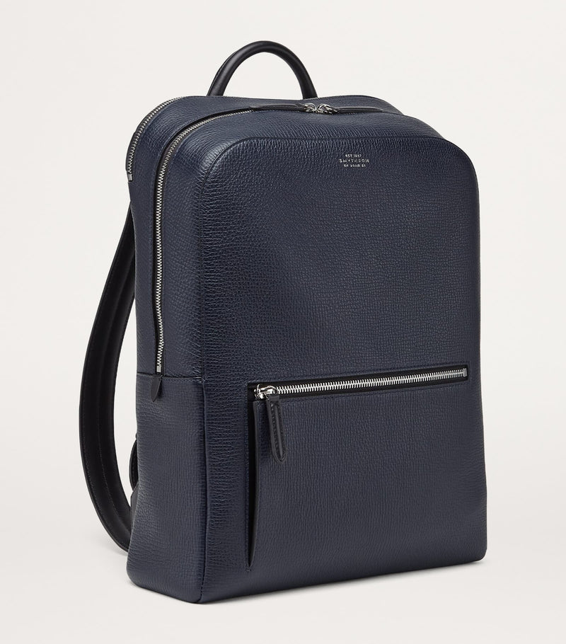 Smythson Ludlow Leather Backpack (British brand)