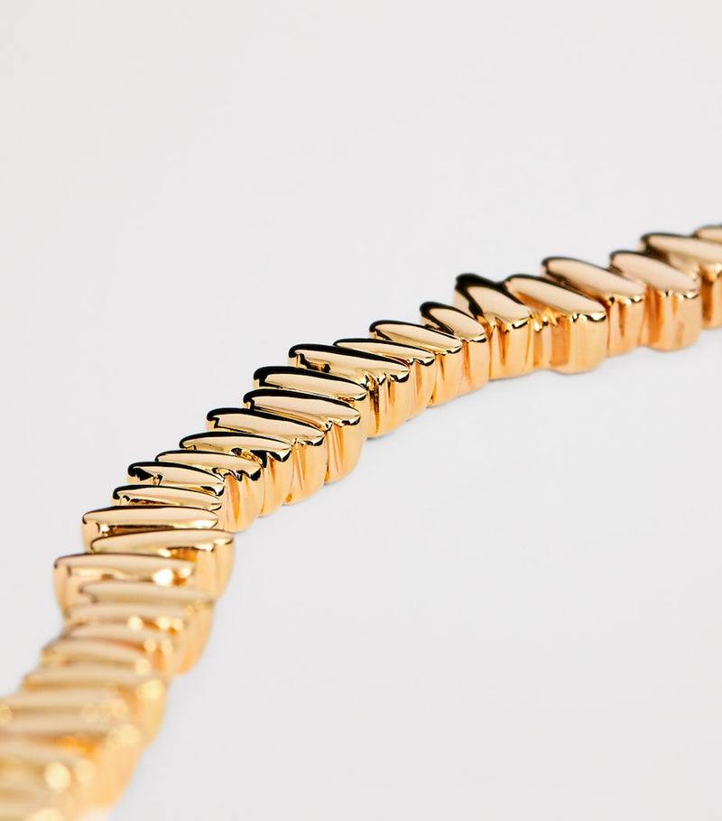 Suzanne Kalan rose gold golden tennis bracelet, imported from the UK