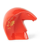 Lladró porcelain snake sculpture red gold 13cm, UK version