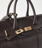 Brunello Cucinelli leather travel bag with grained calfskin, 50x58x25cm - British product