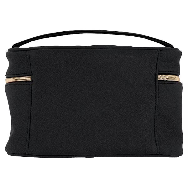 Superdrug black vanity cosmetic bag makeup organizer storage (British brand)