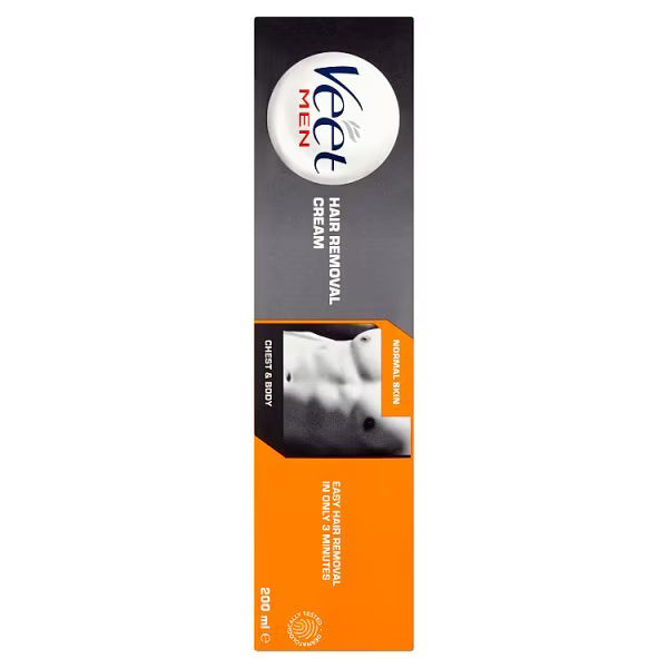 Veet men hair removal cream chest & body 200ml (British brand)