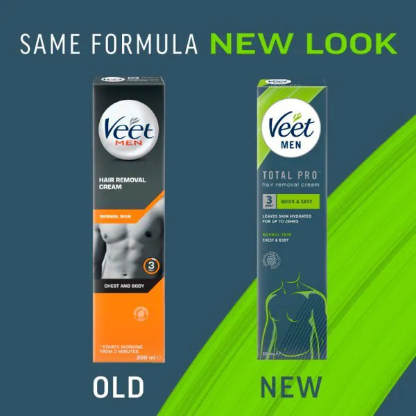 Veet men hair removal cream chest & body 200ml (British brand)