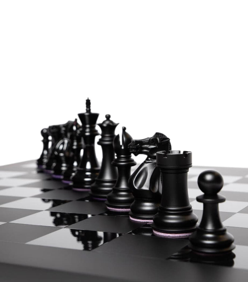 Purling Midnight Match chess set, imported from the UK