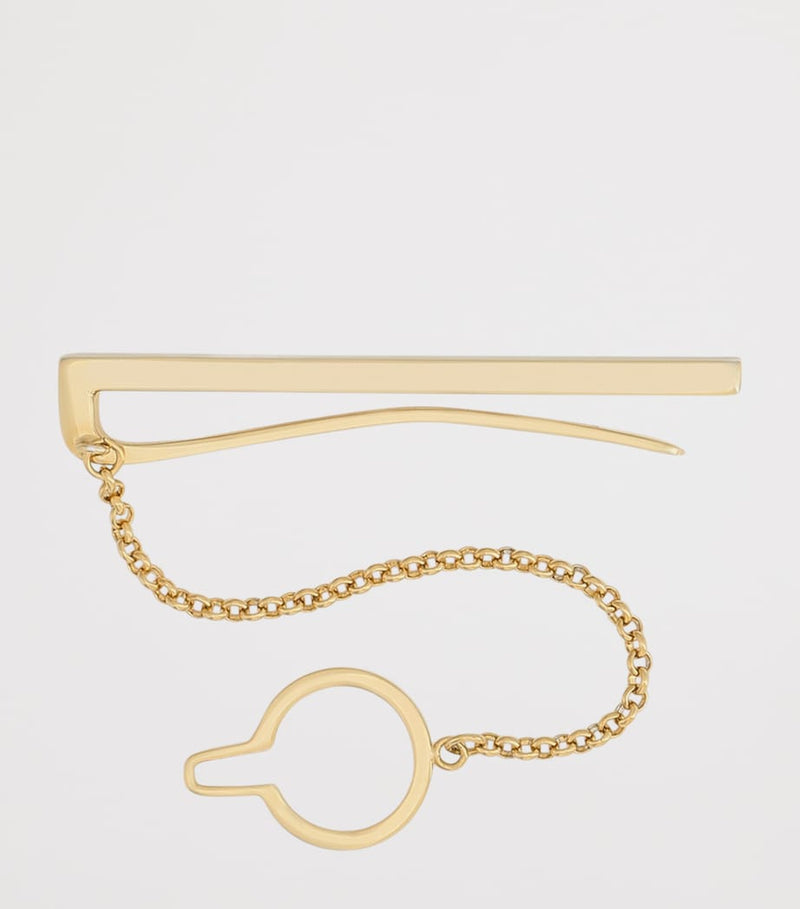 Dolce&Gabbana chain-detail tie clip brass, UK version