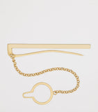 Dolce&Gabbana chain-detail tie clip brass, UK version