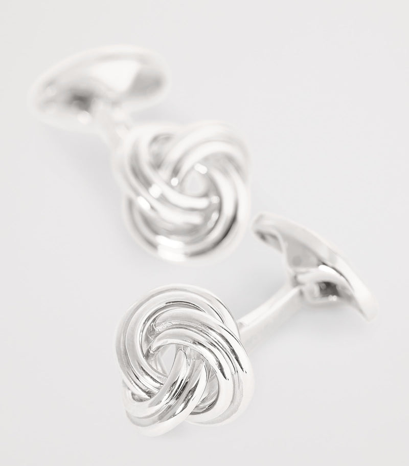 Deakin & Francis sterling silver knot cufflinks (British brand)