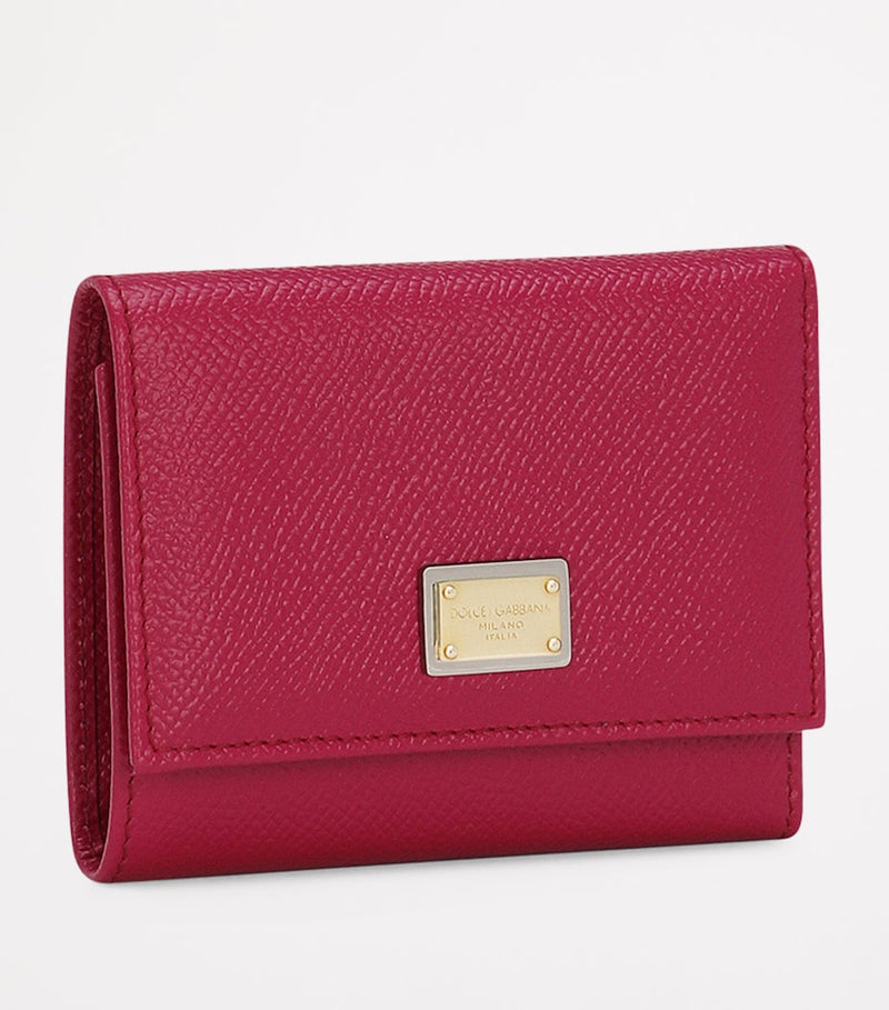 Dolce&Gabbana Dauphine leather wallet compact size - British product
