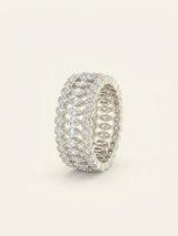 selfridges Cartier Broderie de Cartier 18ct White-Gold and 3.05ct Mixed-Cut Diamond Wedding Ring- Buy online at McGrocer