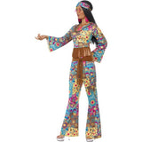 Smiffys Hippie Flower Power Costume with accessories, imported from the UK