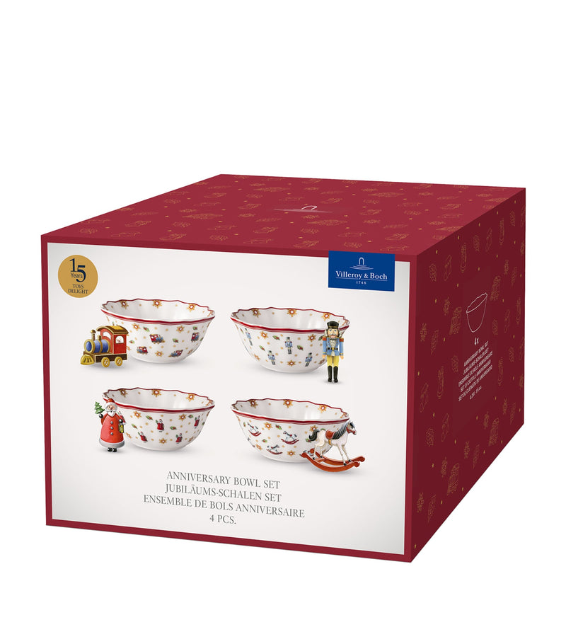 Villeroy & Boch Toy's Delight anniversary cereal bowls set of 4 (British brand)