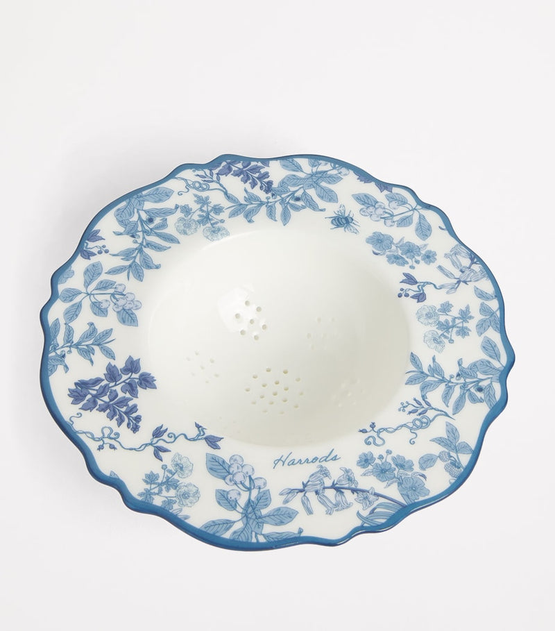 Harrods bone china toile tea strainer - British product