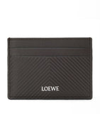 LOEWE leather chevron card holder - British product