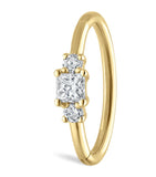 Maria Tash Diamond Princess hoop earring 9.5mm, UK version