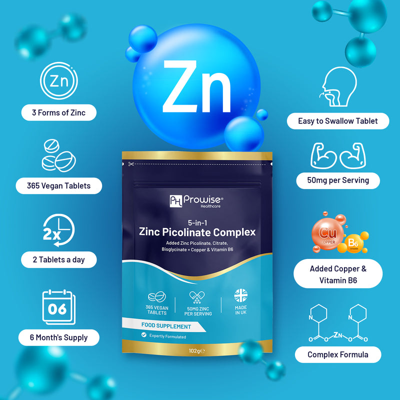 Prowise zinc picolinate complex 50mg tablets, UK version