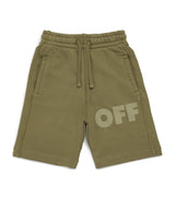Harrods Off-White Kids Jersey Logo Sweatshorts (4-12+ Years)- Buy online at McGrocer