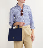 Harrods small cotton tote bag with gold logo, UK version