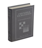 Vintage Bookshelf checkers and backgammon board game (British brand)