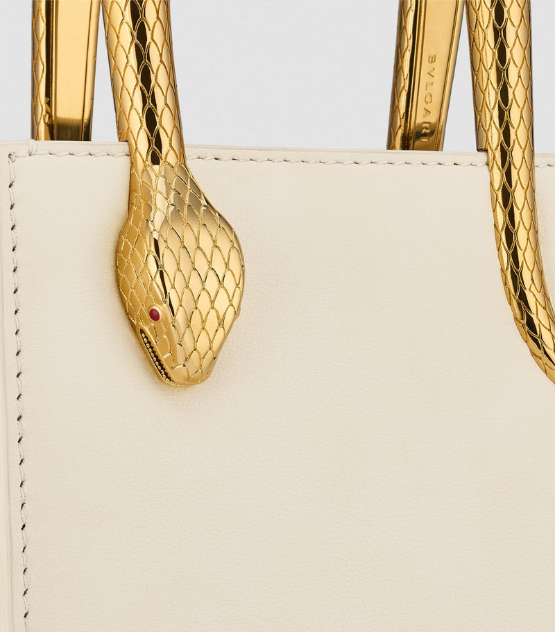 Bvlgari mini leather serpentine tote bag, imported from the UK