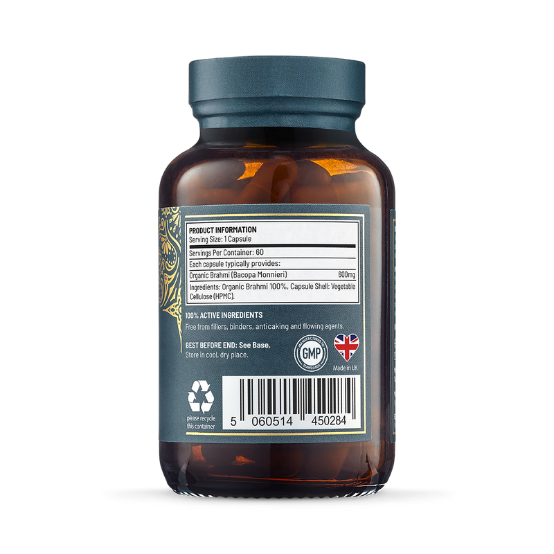 Ayurvediq Organic Brahmi 60 capsules - British product