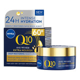 Superdrug Nivea Q10 Power 60+ Anti-Wrinkle Night Cream Moisturiser 50ml- Buy online at McGrocer