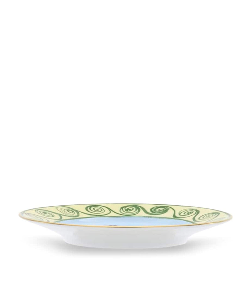 GINORI 1735 porcelain bread plate with gold threading, 16cm, UK version