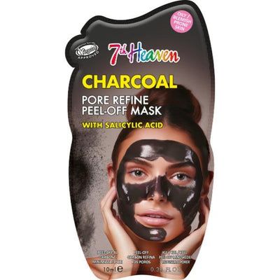 Superdrug 7th Heaven Charcoal Peel Off Mask with Salicylic Acid Face Mask- Buy online at McGrocer